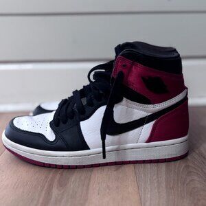 Jordan 1 Retro High Satin Black Toe (Women's)